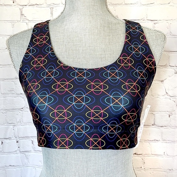 Terez Other - TEREZ Hi Shine Multicolor Sound Shapes Racerback Sports Bra